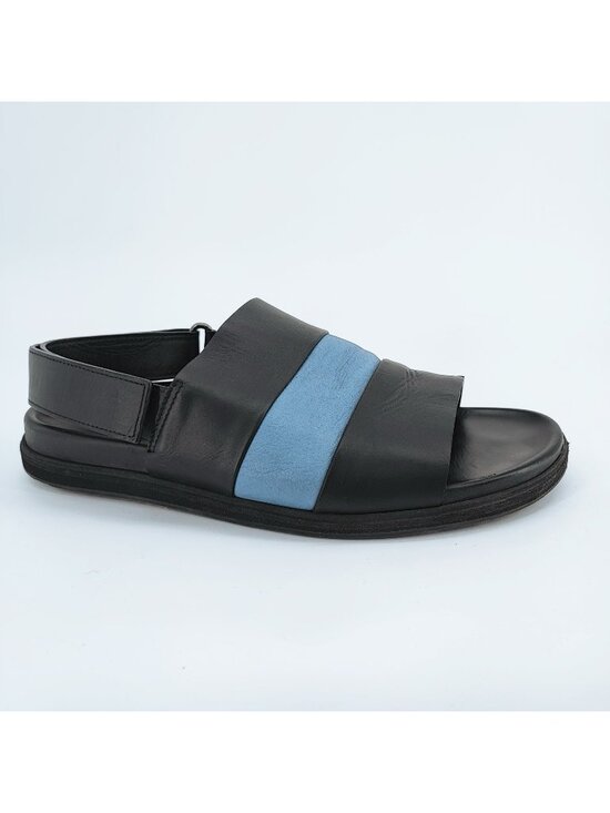 Marni Fussbett Men\'s Size 11 US Sandals Black Genuine Calfskin Leather Casual main image 10